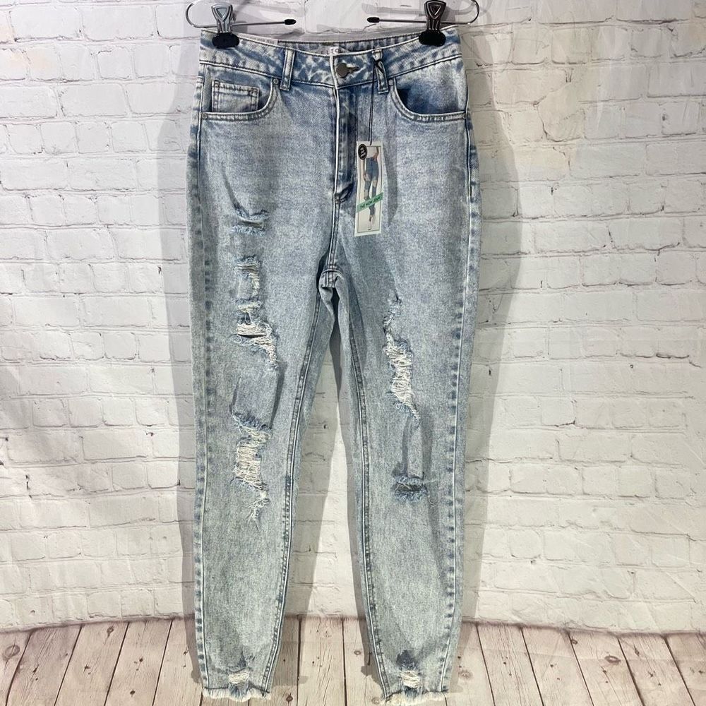 Tinseltown The Mom Jean Distressed New